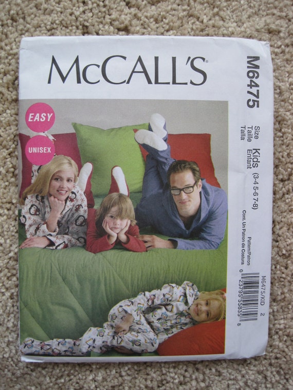 UNCUT Unisex Childs Jumpsuit and Detachable Booties - McCalls Pattern M6475