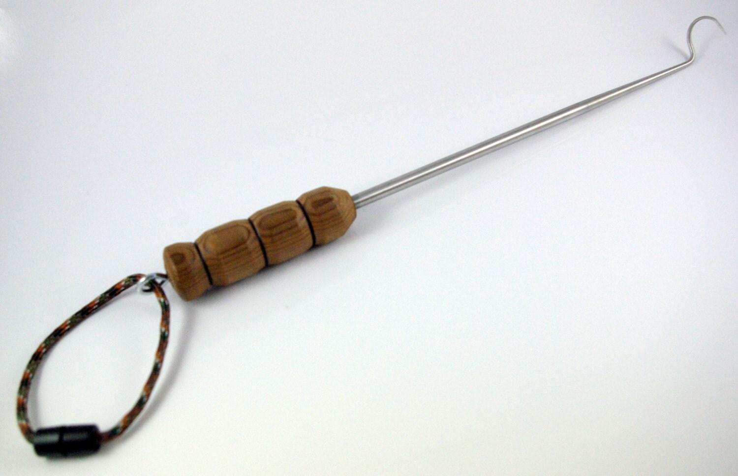 Pigtail BBQ Flipper Hand turned Hawaiian Cedar wood