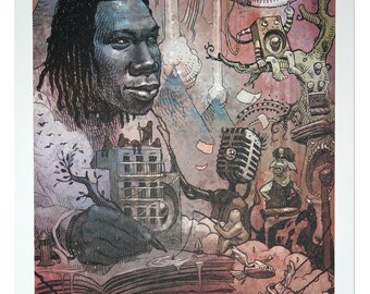 Krs-One A3 Lithograph Art Print