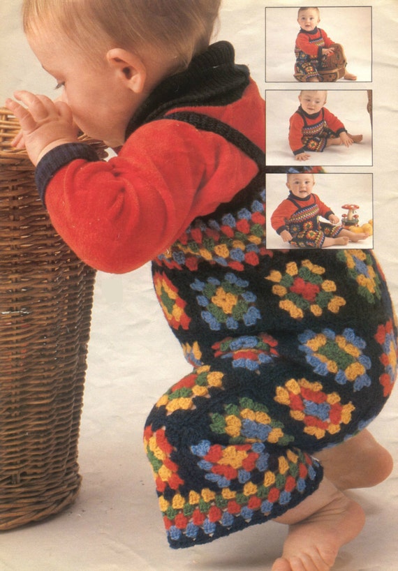 Vintage Crochet Pattern Granny Square by VintagePatternPDF ...