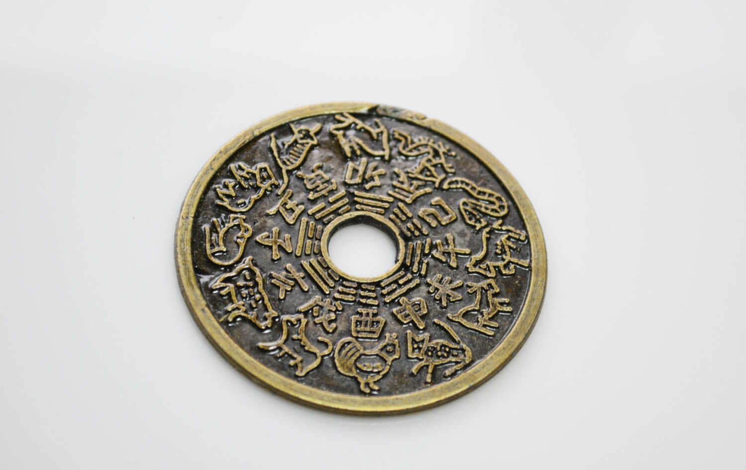 Chinese Zodiac Coin 55mm round coin Large Zodiac Brass Coin