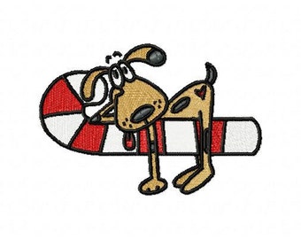 Christmas Candy Cane Critters Machine Embroidery Design Set INSTANT DOWNLOAD