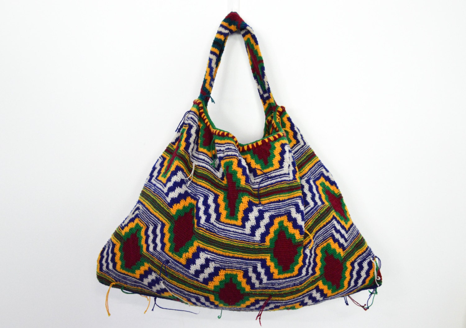 A traditional Bilum  string bag  from Papua New Guinea The