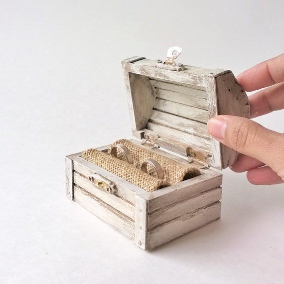 wedding ring bearer treasure chest