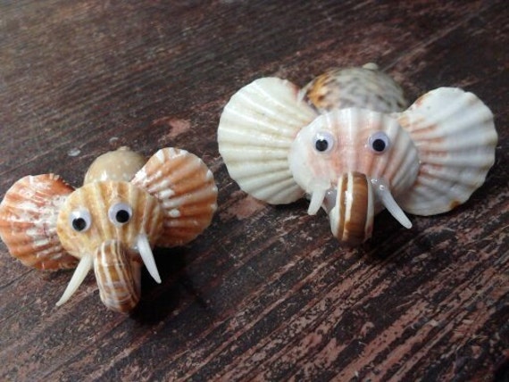 Items similar to Hand Made Sea-Shell Birds And Animalls on Etsy