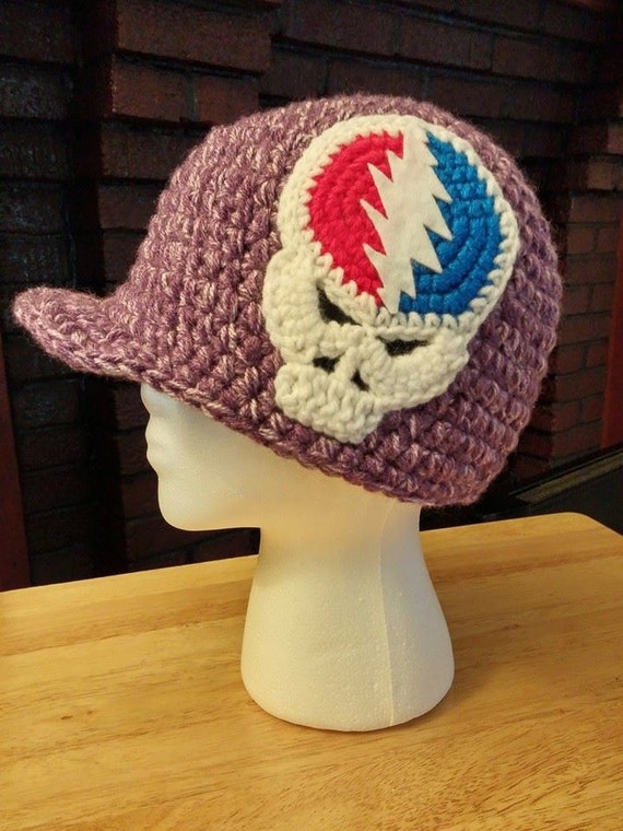 Items similar to Crochet Grateful Dead Steal Your Face Beanie on Etsy