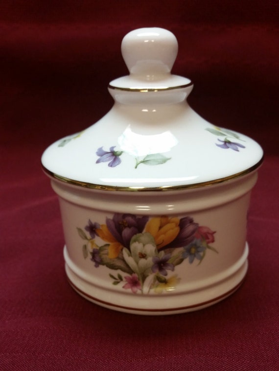 Vintage Staffordshire England Fine Bone China Crocus Floral