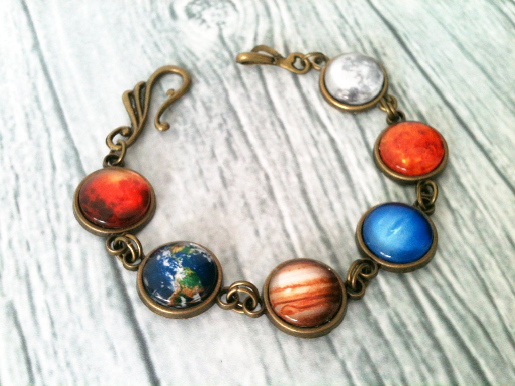 bracelet space jewelry astronomy bracelet solar