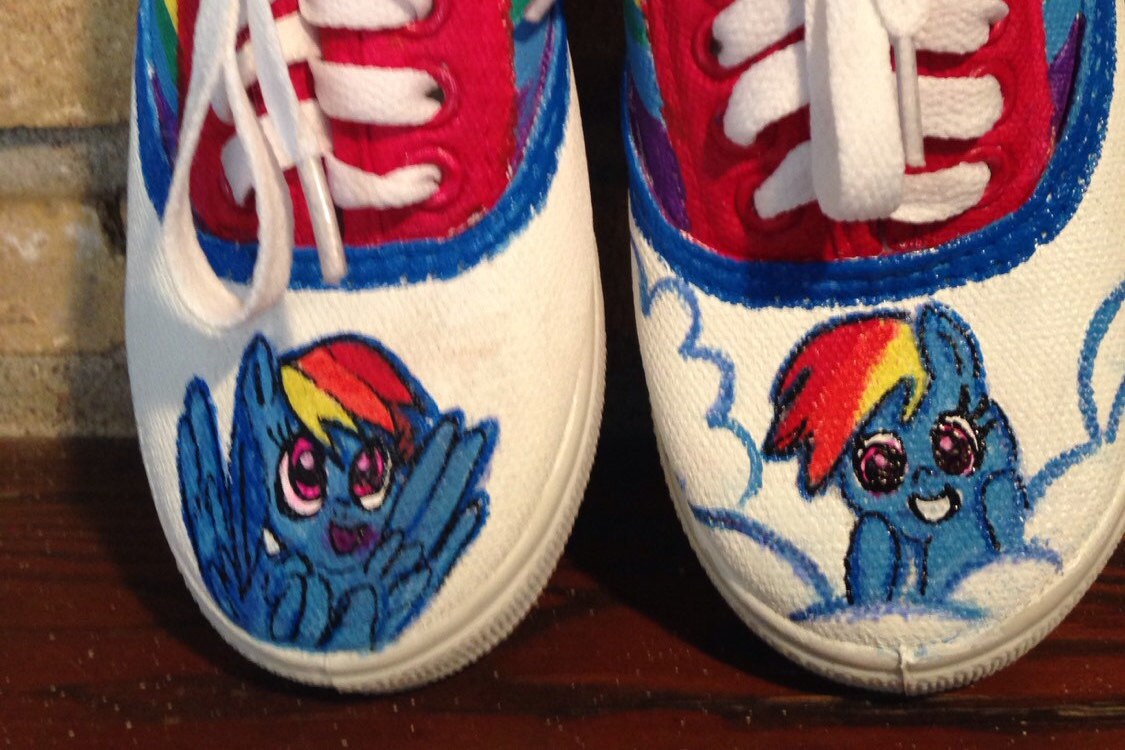 my little pony custom shoes