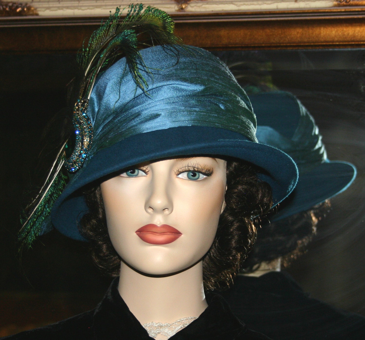Downton Abbey Hat Flapper Hat Gatsby Hat by EastAngelHarborHats