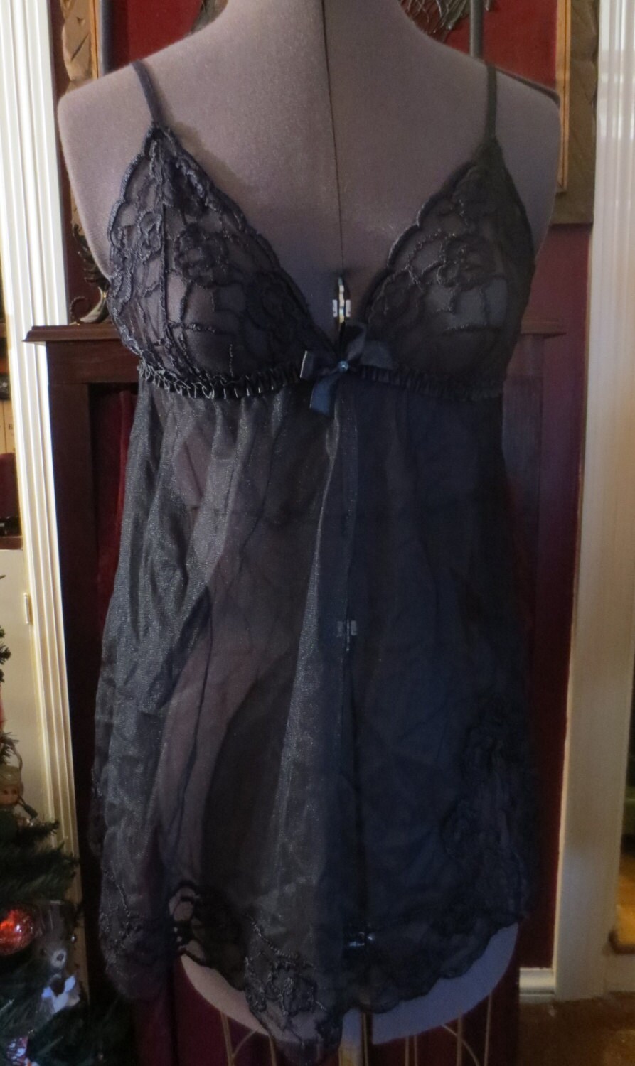 Vintage Frederick's of Hollywood Nightgown Babydoll Nighty
