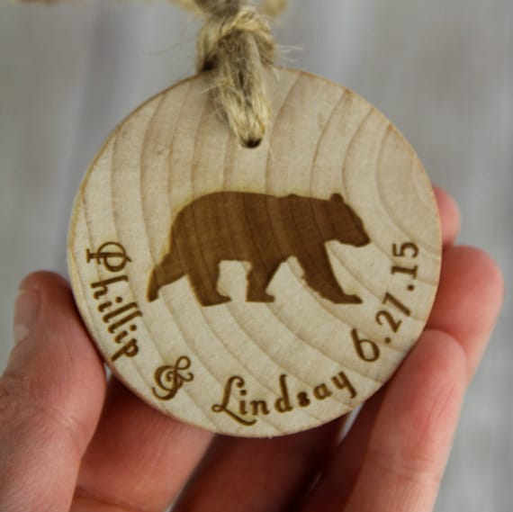 Rustic Ornament Bear Ornament by SpruceandHemlockco on Etsy