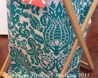 Custom Crib Nursery Hamper Insert You Choose Fabrics FREE SHIPPING When Added to a Bedding Purchase