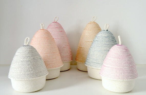 Colorful decor box, , Bread box, Small rope box Key storage box, Toiletries box, Light grey decor Cotton basket, Cotton box, Cotton and rope