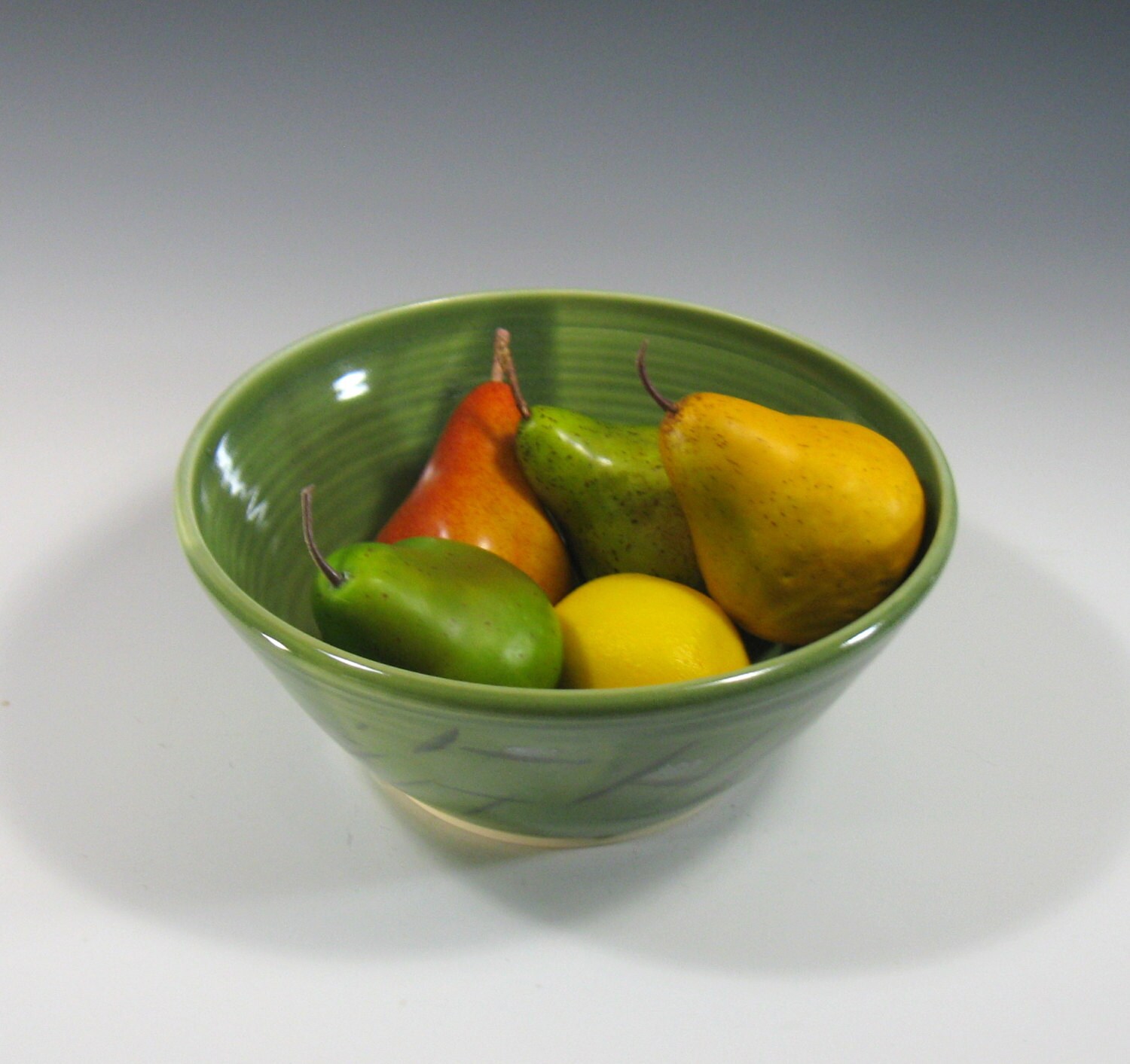 Ceramic Serving Bowl Large serving bowl Green Bowl Salad
