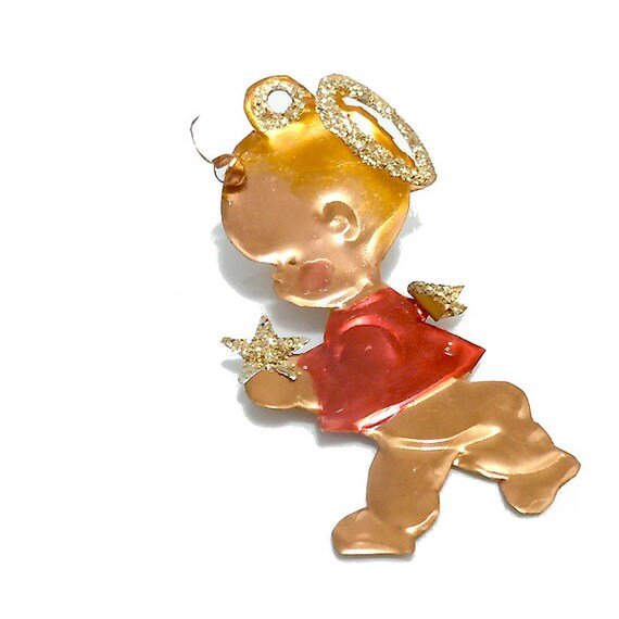 angel with halo christmas ornament vintage handmade copper angel with halo christmas ornament vintage handmade copper
