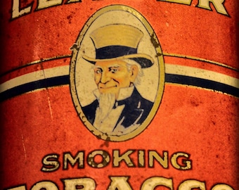 Smoking Tobacco Tin - Old Tin - Smoking Tobacco - Antique Tin - Antique Photography - Fine Art Photography