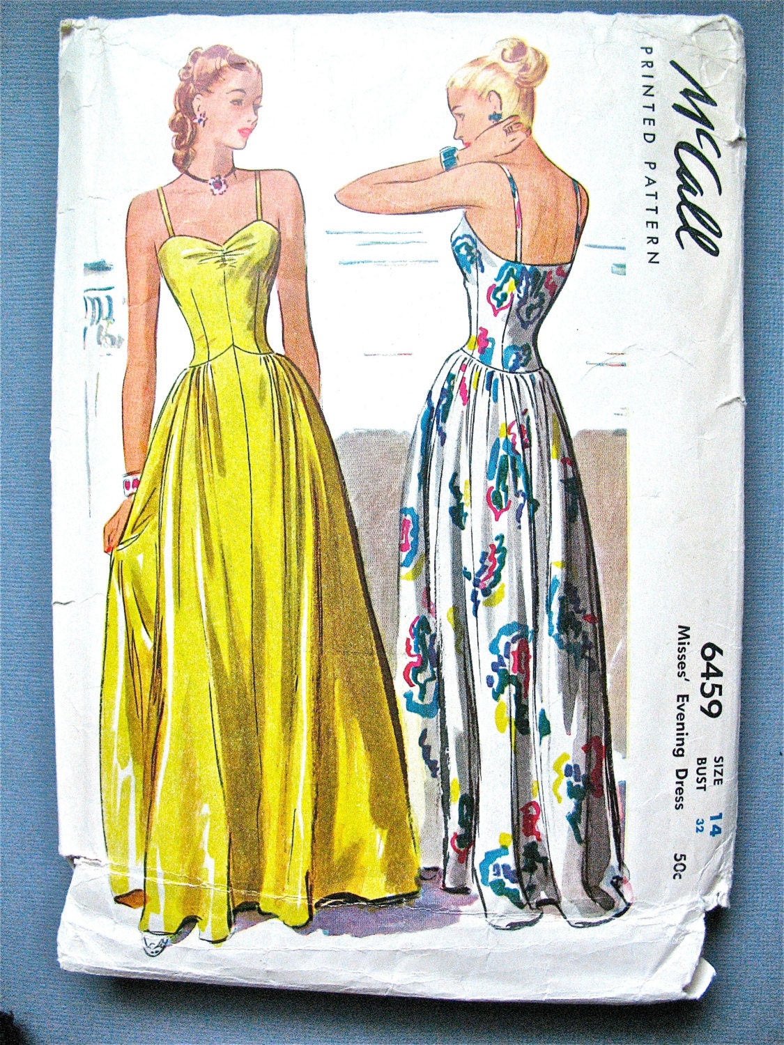 Vintage Evening Gown Pattern 3