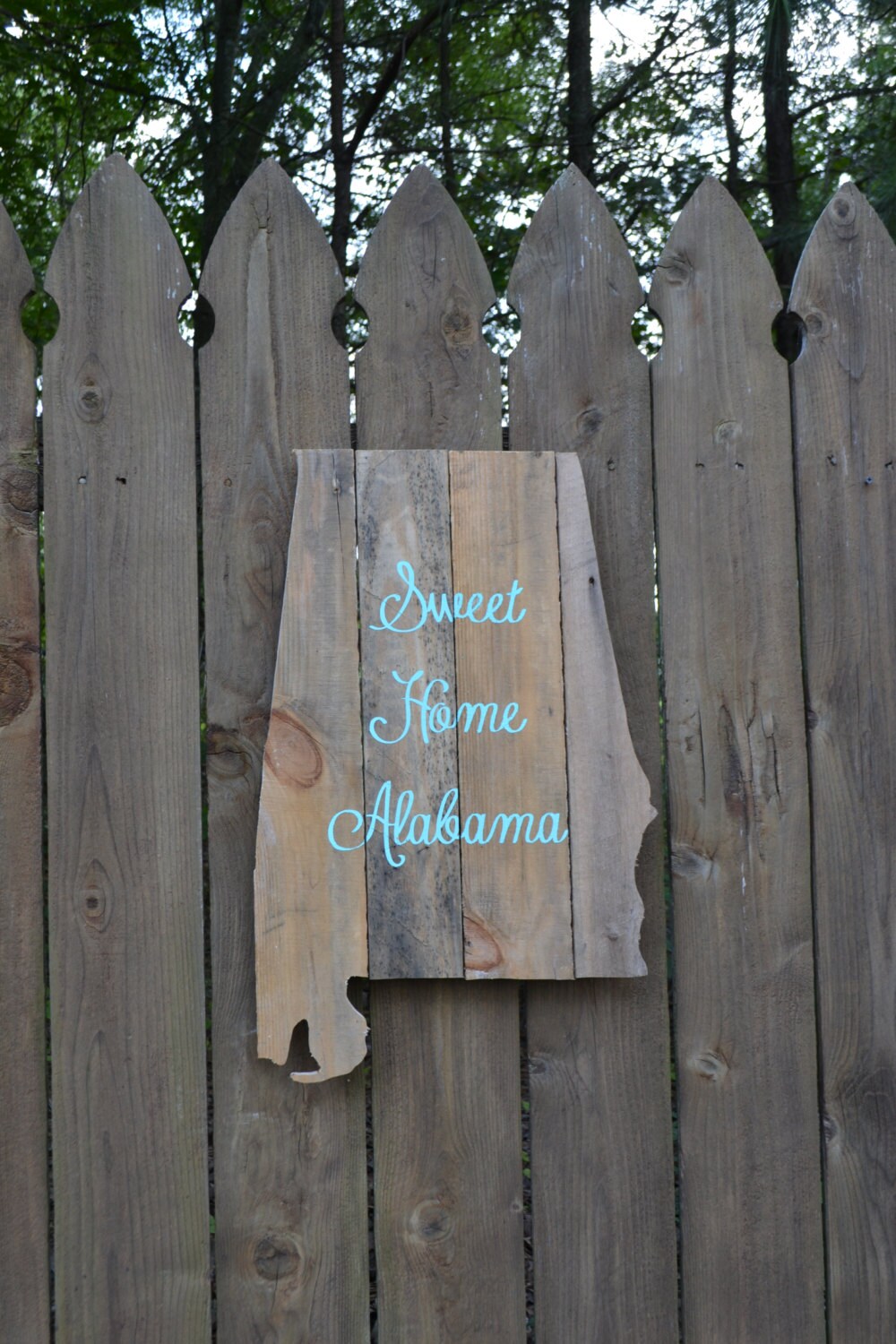 Alabama Cutout Reclaimed Wood MADE TO ORDER