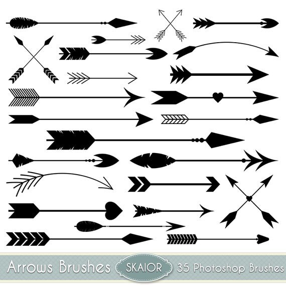 Arrows Photoshop Brushes Vector Arrow Ps Brushes Tribal Arrows