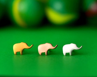 Extra Tiny Elephant Earrings sterling silver elephant studs elephant post earrings pet jewelry holiday gift elephant christmas jewelry