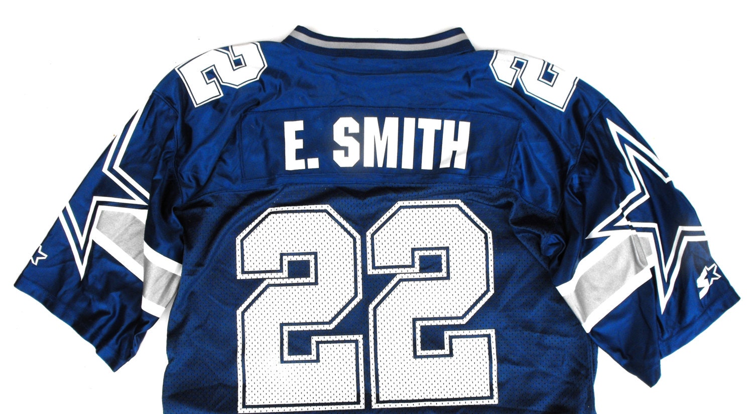 Emmitt Smith Signed Cowboys Authentic Mitchell & Ness Throwback Jersey  Inscribed HOF 2010 & 3x Champs (UDA COA)