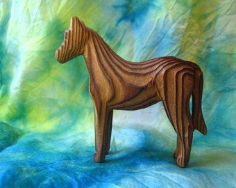 AT (W12) 10 Forme Di Legno Per Hobby Creative – Cavallo 7x6,5 Cm – Non Verniciate, Pronte Da Decorare