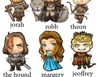 Game of Thrones Sticker set