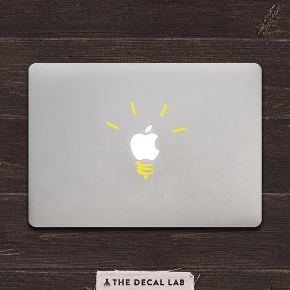 Light Bulb Vinyl MacBook Decal BAS-0156