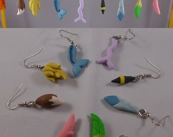 Eeveelution Tail Earrings