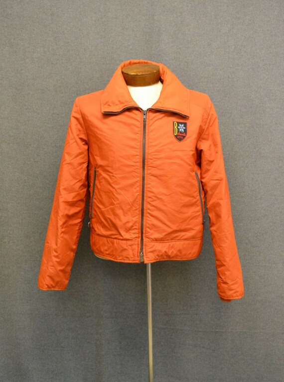 1970s Sportscaster Orange Ski Jacket with by BlackbirdAntiquesNC