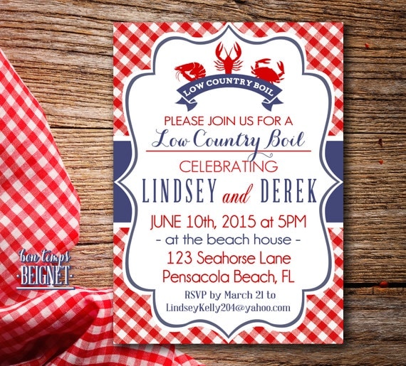 Seafood Boil Party Invitations 6