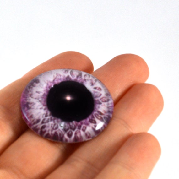 30mm Sparkling Pink Glass Eye For Sale for Pendant Jewelry