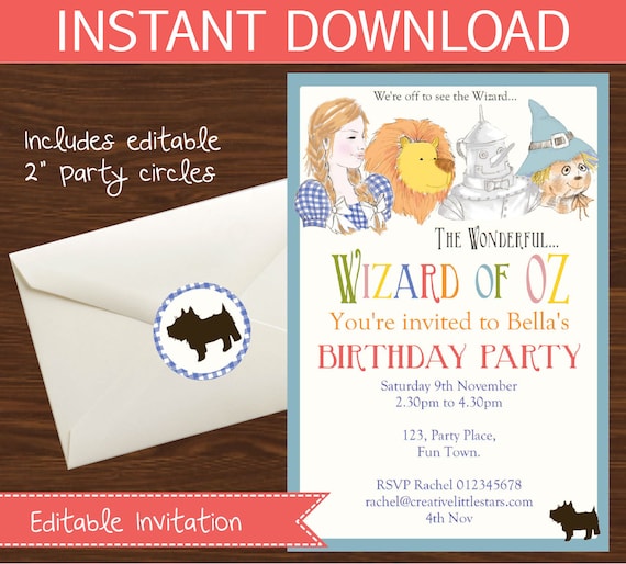 wizard-of-oz-invitation-diy-printable-kit-instant-download