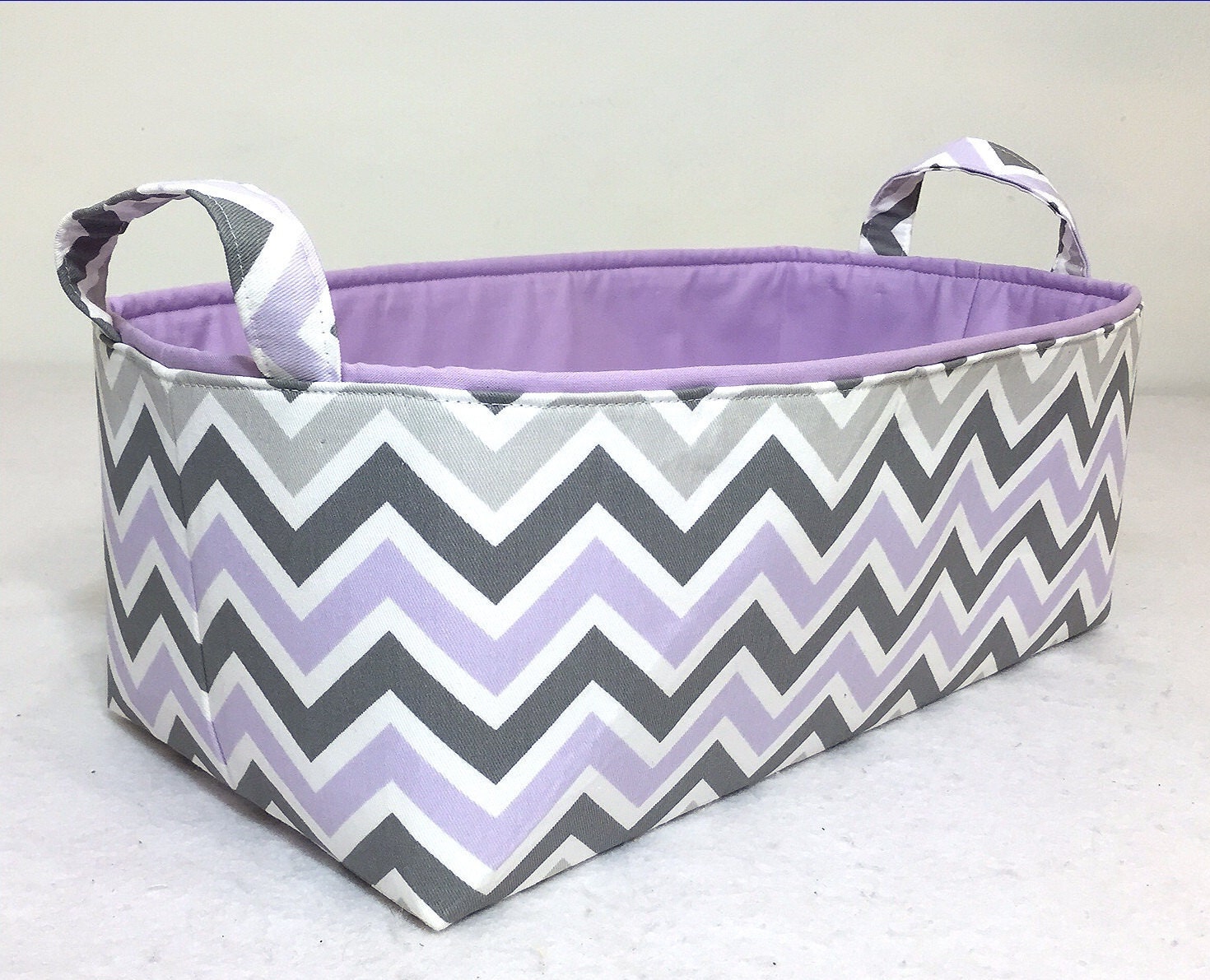 Long Storage Bin 16x6x7 Fabric BinStorage by Creat4usKids on Etsy