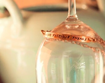 Tori Amos lyric // Stamped copper bracelet // Made to order