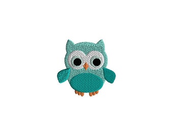 Mini Owl Machine Embroidery Design-INSTANT DOWNLOAD