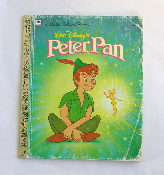 Peter Pan Vintage Walt Disney Little Golden Book by TheVintageRead