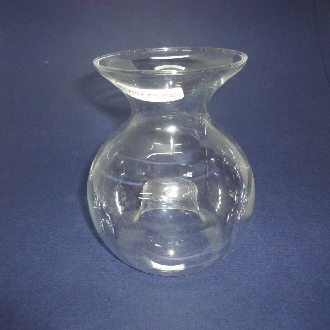 Unique Shaped Roberto Niederer Glasi Hergiswil Glass Vase