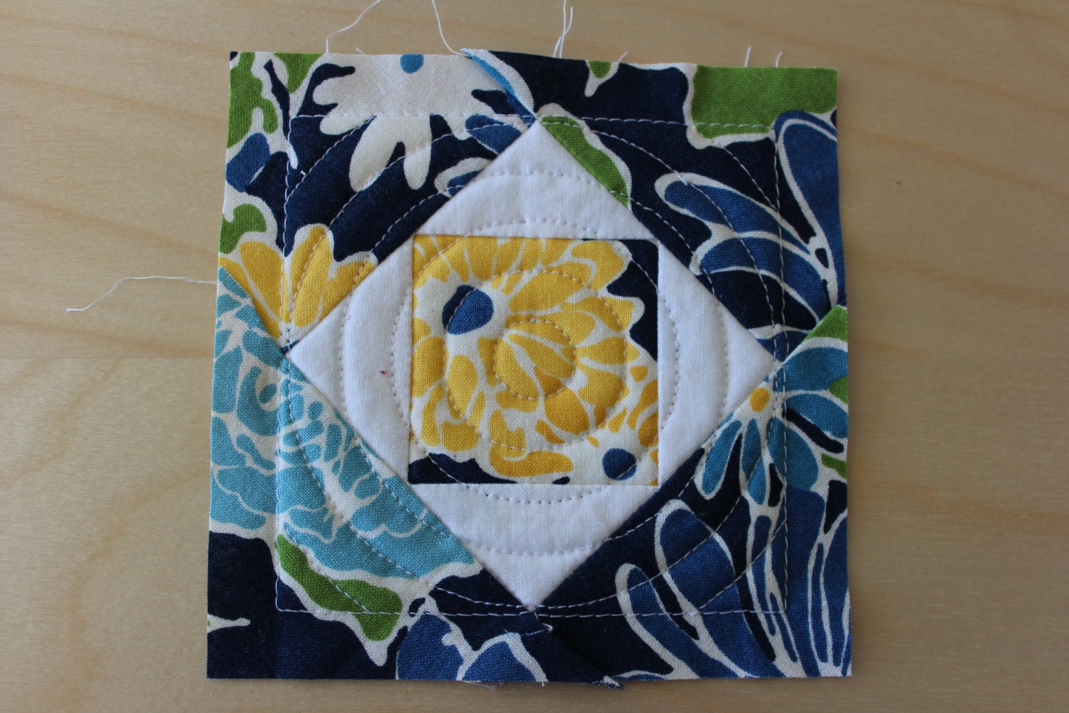 EMBROIDERY PATTERN 150 mm inthehoop quilt block by studiosix7