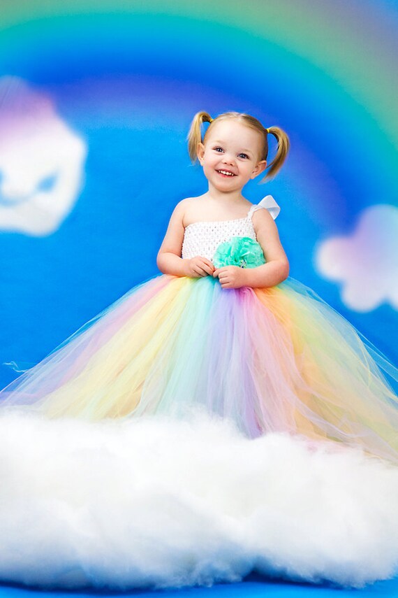 Pastel Rainbow Couture Tutu Dress