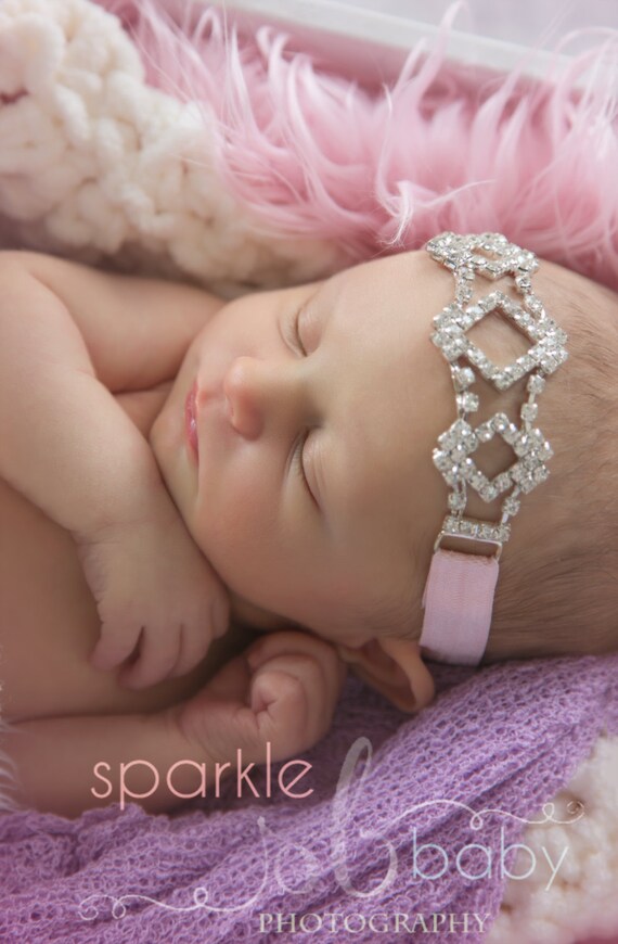 Pink Rhinestone Headband