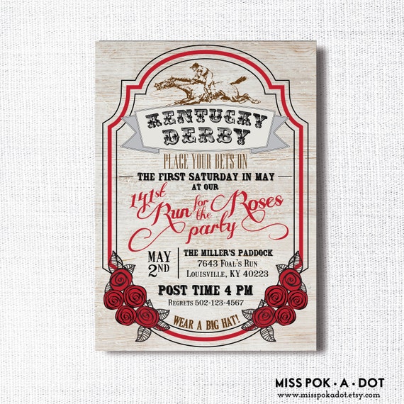 Derby Party Invitation Wording 3