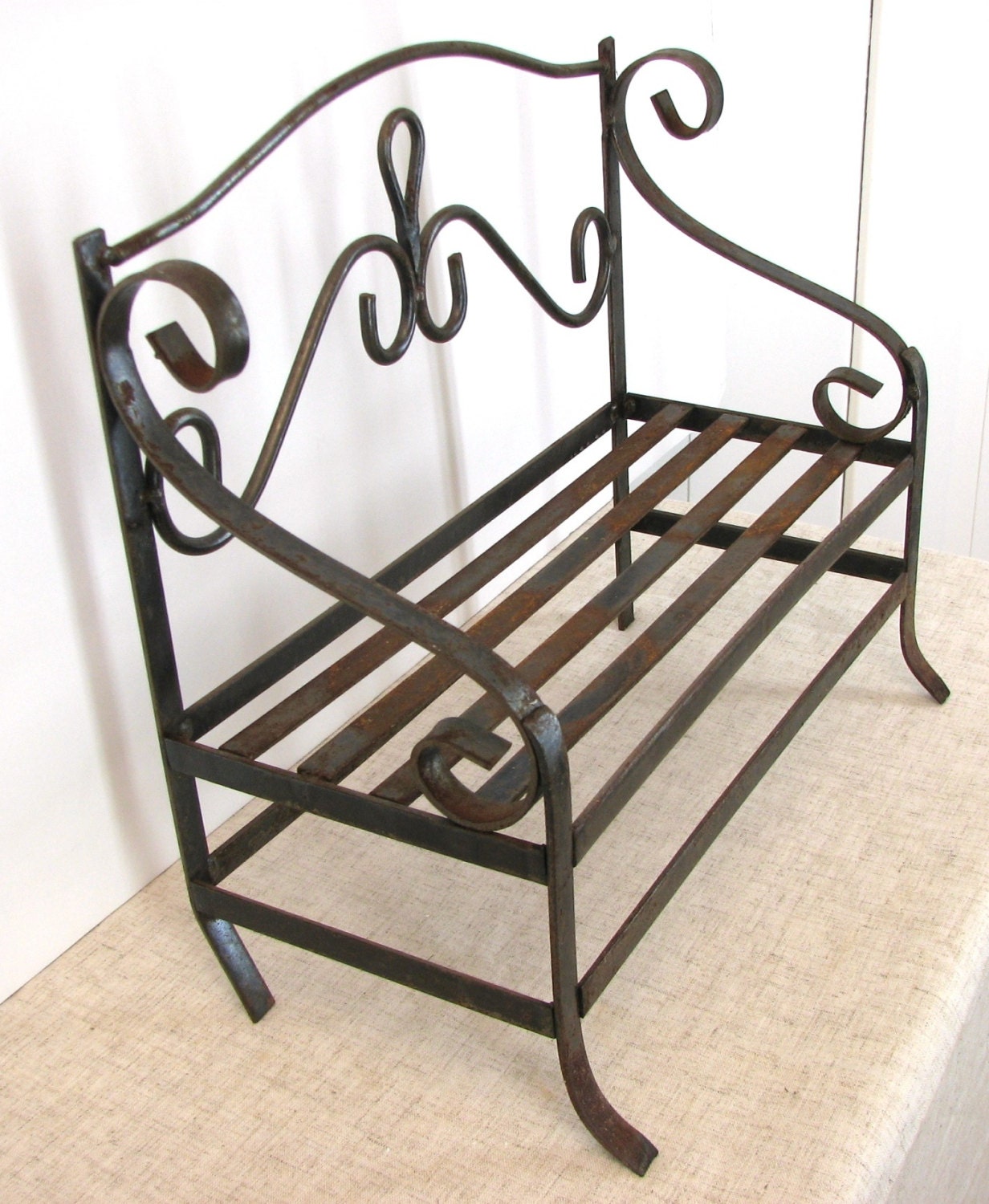 Vintage Metal Doll Bench 14 x 6 x 12 – Would Also Make a Cute Wall ...