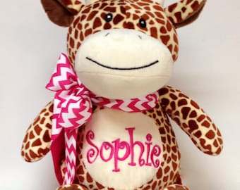 personalized giraffe stuffed animal