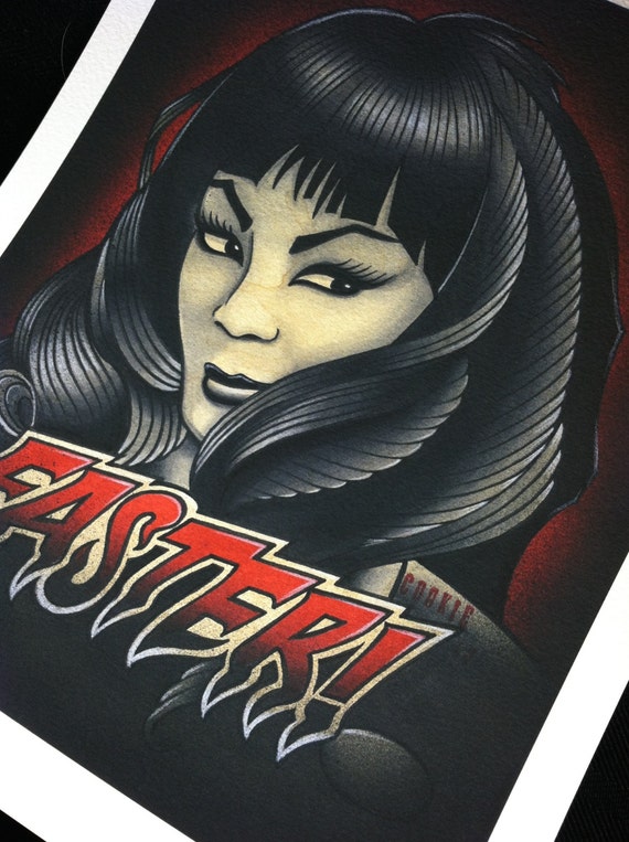 Faster Pussycat Kill Kill Tura Satana Giclee By Rocknrollartschool