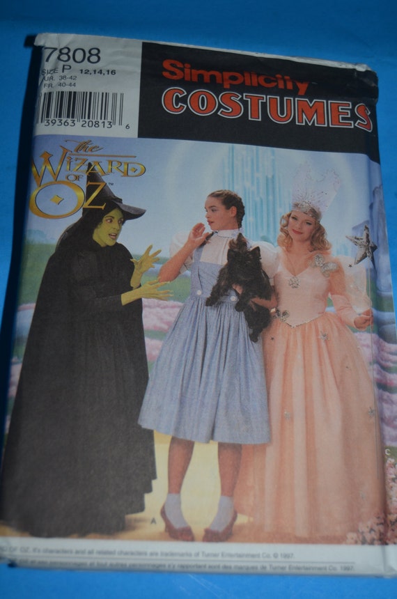 Simplicity 7808 Wizard of OZ Costume Sewing Pattern UNCUT