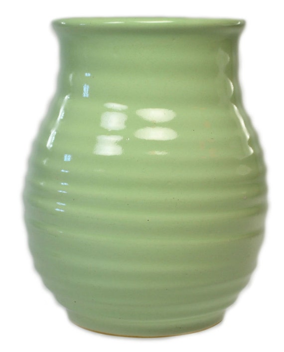 Small Green Flower Vase by Denby Vintage by LavishShoestring