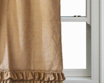 Curtains Ideas cream burlap curtains : Burlap drapes | Etsy