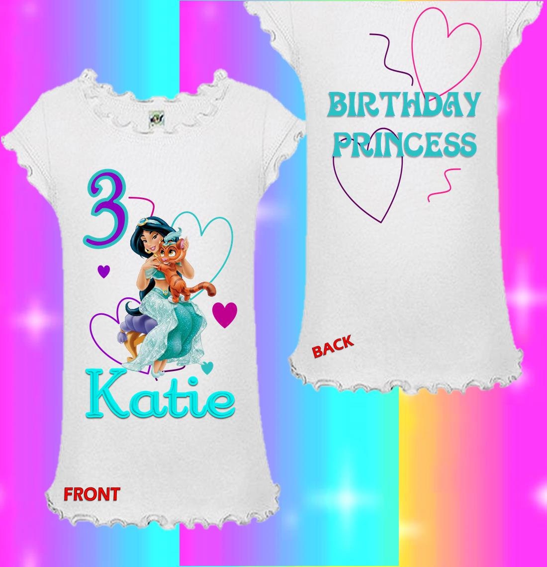 Princess Jasmine Birthday Shirt Jasmine Palace Pets Birthday
